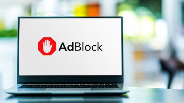 AdBlock logo laptop