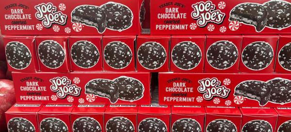 dark chocolate covered peppermint Joe Joe's